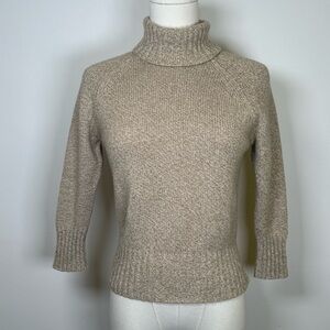 J. McLaughlin Silk Cashmere Blend Turtleneck Sweater Women’s Size Large
